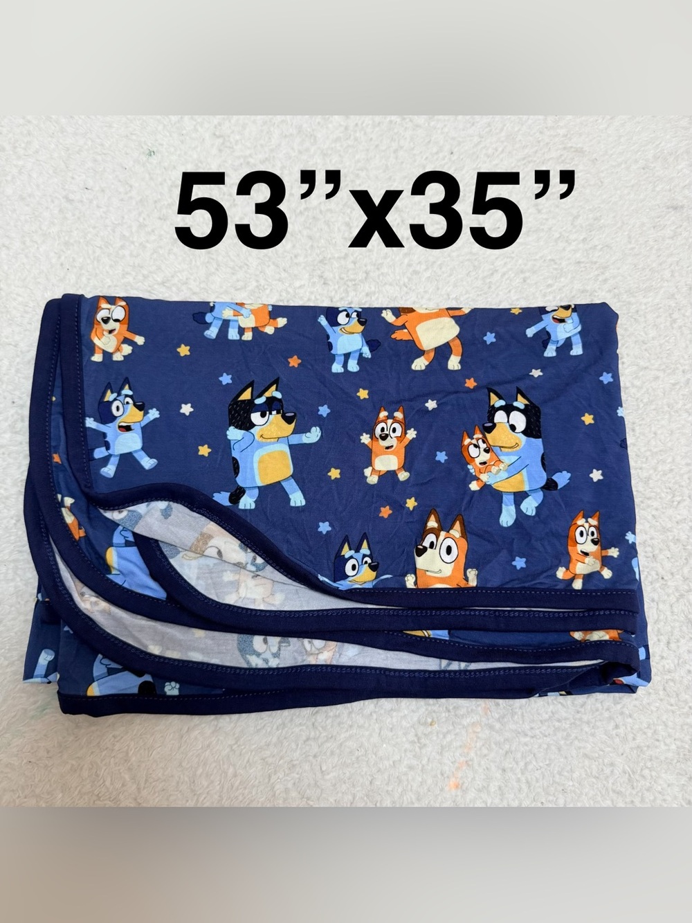 Little Sleepies bluey customized single layer swaddle
